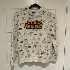 Star Wars Cream and Black Hoodie - Yoda